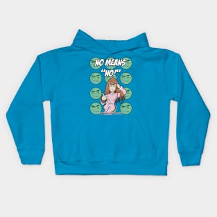 No Means No with Fancy Nancy Kids Hoodie